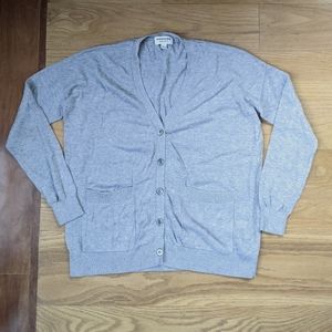 REPEAT gray button down cardigan